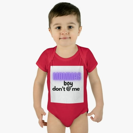 

Mommas Boy Infant Baby Rib Bodysuit