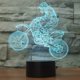 thumbnail image 1 of Lámpara de ilusión óptica LED 3D, luz nocturna de bicicleta con cable USB y decoración de 7 colores para dormitorio infantil, mesita de noche, mesa de bebé., 1 of 4