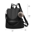 thumbnail image 3 of Mochila para mujer de nailon antirrobo informal ligera para viajes para el hombro 1-1 Negro M Cheruty, 3 of 5