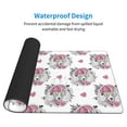 thumbnail image 3 of Xecao Cartoon Poodle Dog for Waterproof Mouse Pad - Extended Contour Mouse Mat, Large Gaming Mousepad Laptop Keyboard Mat with Non-Slip Rubber Base, 3 of 8