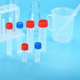 thumbnail image 5 of 5mL Plastic Test Tubes, 150 Pack Frozen Container Storage Blue Screw Cap, Clear, 5 of 6