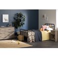 thumbnail image 3 of South Shore Tassio 1-Drawer Nightstand with Open Storage Space for Adult, in Weathered Oak, 3 of 10