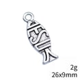 thumbnail image 4 of K-KED 80 Pcs Tibet Silver Fish Charms Pendants 26X9MM Diy Crafts Accessory D16921, 4 of 4