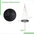 thumbnail image 2 of 2Pcs Hanging Plant Holders, Macrame Plant Hangers with Wood Tray, Cotton Hanging Planter Shelves, Plant Display Holders for Living Room, Bedroom, Kitchen, 2 of 5