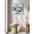 thumbnail image 5 of Wall Art Prints, Coastal Pelican Framed Canvas Prints for Bedroom Living Room Bathroom Office, Modernism Art Oil Painting Birds Gallery Wrap Wall Art Poster for Gifts Home Decor 16"x16", 5 of 9