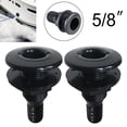 thumbnail image 1 of BTOER 2 Pcs Raccord de Coque Traversant Marine Connecteur de Coque Traversant pour Bateaux Noir, 1 of 5