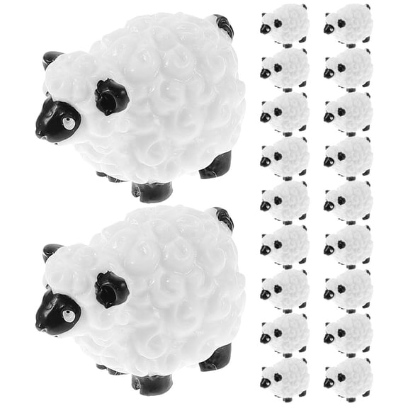 Supvox Resin Animal Figurines Set, 20 Pieces Assorted Colors for Desktop, Garden, Home Decor and Craft Projects