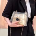 thumbnail image 4 of Sywqhk Bolso De Hombro De Paja Tejida Bolso Con Remache Bolsos De Mensajero De Viaje De Pvc Transparente Para Mujer Sywqhk Para estrenar, 4 of 9