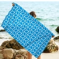 thumbnail image 7 of Kezqiaxn Geometric Ripple Pattern Beach Towel Microfiber Beach Towel Super Beach Blanket Waterproofs Sandproof For Pool Bath Sport Travel Gym Yoga Beach Mats Bath Towels Beach Mats, 7 of 7