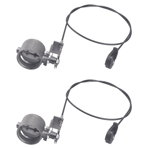 2X Universal Modified 2Inch/50mm Exhaust Pipe Valve Muffler Parts