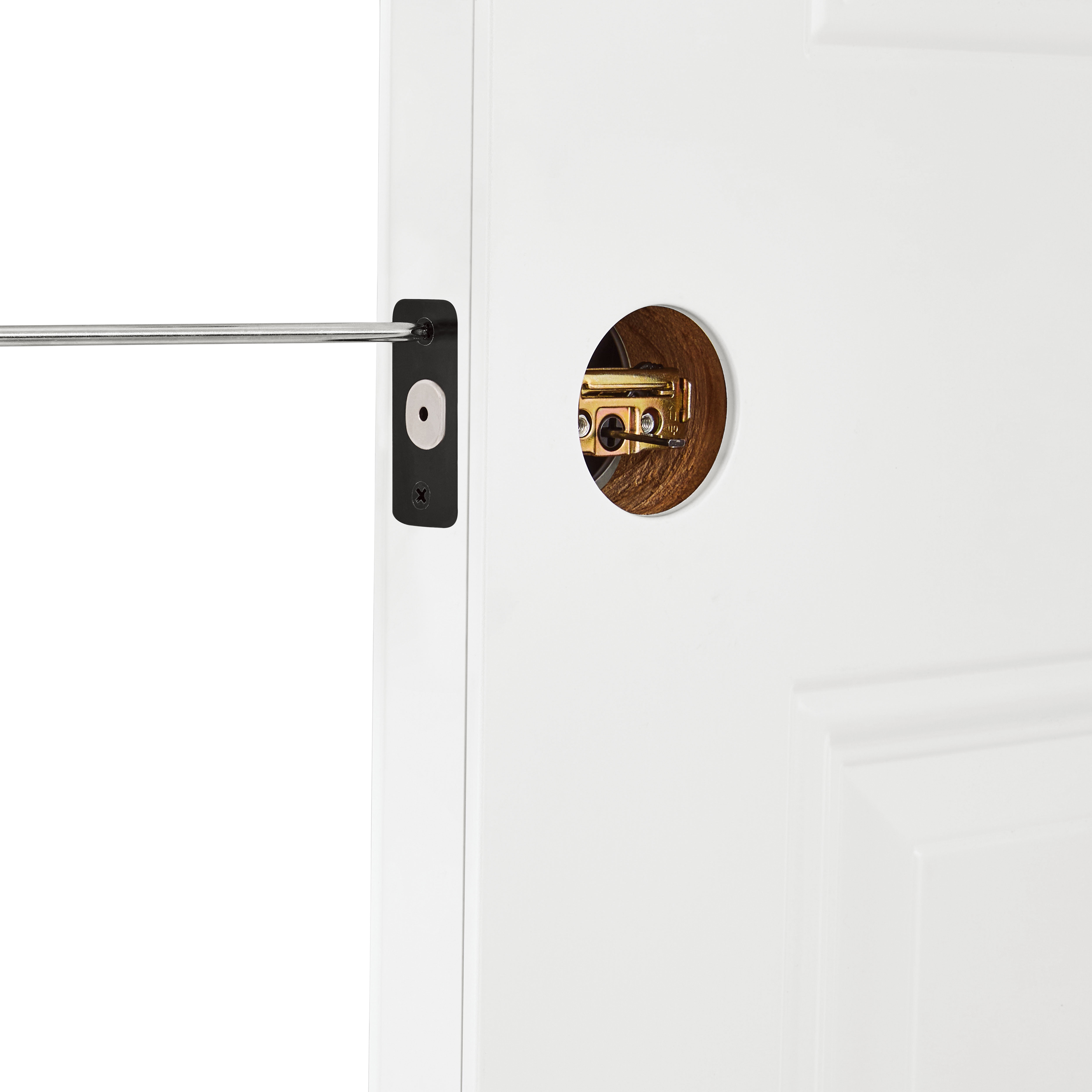 Hyper Tough Front Door Handle and Deadbolt Set with Reversible Interior Lever Matte Black Finish