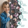 thumbnail image 3 of Blackout Kids Curtains,Gray Football and Flowers Pattern Childrens Insulated Curtains Set Of 2,Bedroom Essentials,Toddler Room Decor 52"x63", 3 of 5