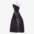 thumbnail image 2 of Zelouf Nest Two Tone Glitter Stretch Lace  , Sewing, DIY, Crafts Fabric by the Yard, Black/plum, 10 Yard, 2 of 2