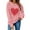 Pink, variant on Valentine's Day Fashion Women Long Sleeve Round Neck Printing Blouse Causal Pullover Tops