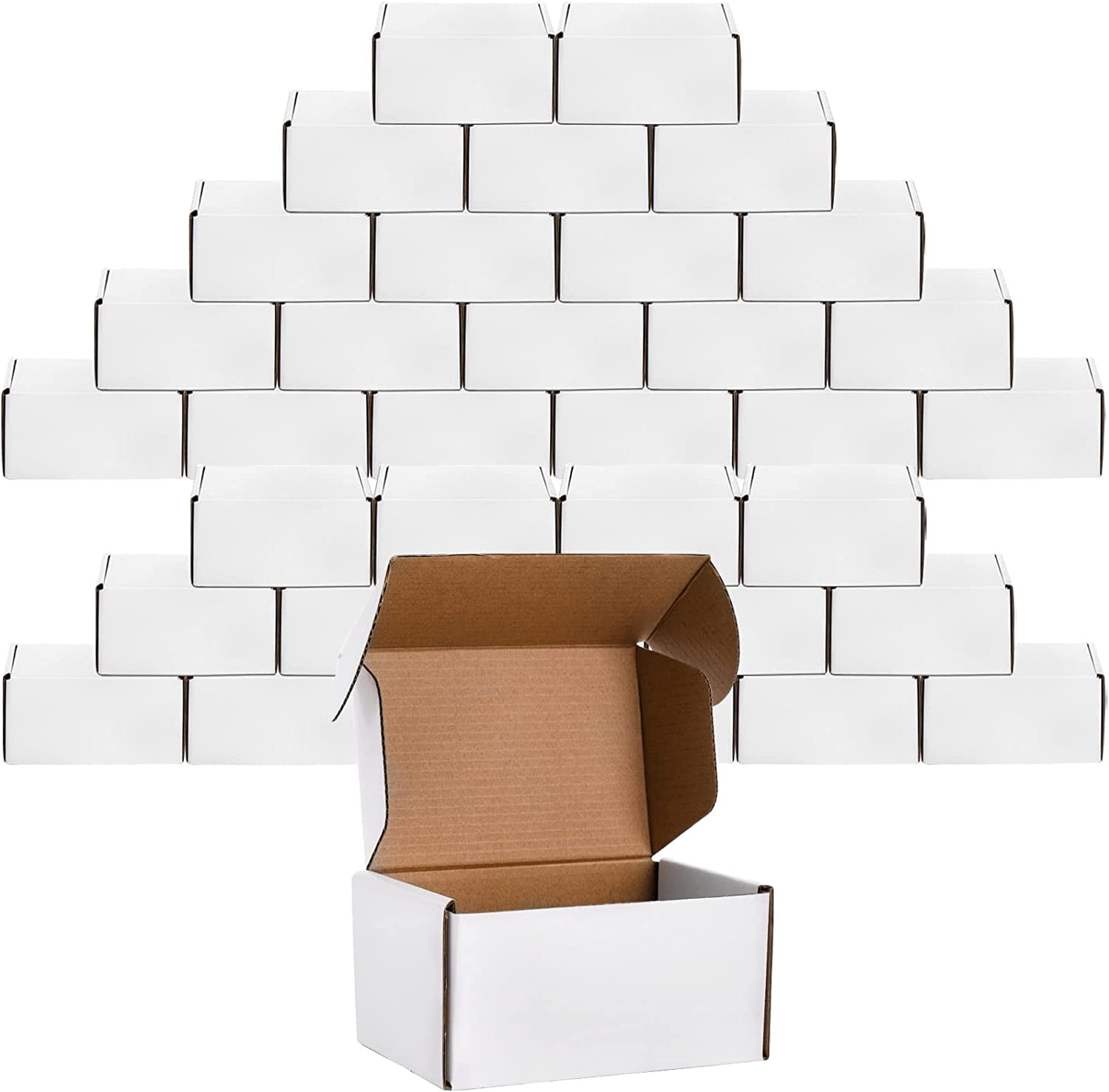 DabuLiu 35 Pack Corrugated Box Mailers, 6x4x3 Inches Small Shipping