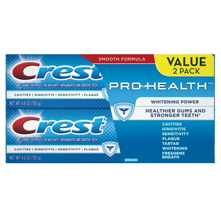 Whitening Powered Toothbrush - Crest Pro-Health Whitening Power Toothpaste, 4.6 oz TWIN