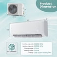 thumbnail image 4 of Giantex 12000 BTU Split Air Conditioner, Efficient AC Unit w/Remote Control, Rooms Cooling Up to 750 Sq. Ft, 4 of 10