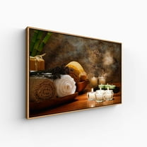 wall26 Floating Framed Canvas Wall Art for Living Room, Bedroom Spa Theme Canvas Prints for Home Decoration Ready to Hang - 16x24 inches