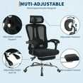 thumbnail image 2 of EDTara High Back Ergonomic Mesh Desk Chair with Adjustable Lumbar Support, Footrest, and 360° Swivel, 2 of 8