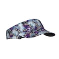thumbnail image 2 of Yiaed Purple Marble Texture Print Sport Sun Visor Hats Adjustable Empty Top Baseball Cap Cotton Ball Caps for Women and Men, 2 of 5