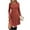 Orange, variant on BLTIBY Long Sleeve Sweater Dress Fall Dresses V Neck Empire Waist Baby Doll Casual Dress with Pockets Black XXL