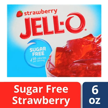 Jello Gelatin Molds - (4 Pack) Jell-O Strawberry Sugar-Free Gelatin, 0.6 oz Box