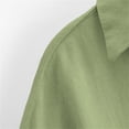 thumbnail image 5 of cocolona Button Down Oversized Shirts Loose 3/4 Sleeve Lapel Blouses Solid Color Casual Tops, 5 of 7