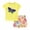 Yellow, variant on LNMQLPDBS Girls' Clothing Sets Toddler Girl Butterfly Print T Shirt Top and Shorts 2pcs Set for 2 to 8 Years Casual Cute Summer Sets Beach Clothes Outfits for Sport and Seaside Play