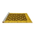 thumbnail image 2 of Ahgly Company Machine Washable Indoor Round Oriental Yellow Traditional Area Rugs, 6' Round, 2 of 4