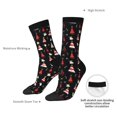 thumbnail image 4 of Logiee Christmas Tree and Gold Socks Print Adult Socks for Men & Women,Calf Socks, Ankle Socks,Boots Socks,Breathable Casual Sock,Unisex Crew Socks, 4 of 6