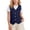 Navy-01, variant on Girls Button Down V-Neck Waistcoats Sleeveless Casual Uniform Vests with Pockets for Kids 3-12Y