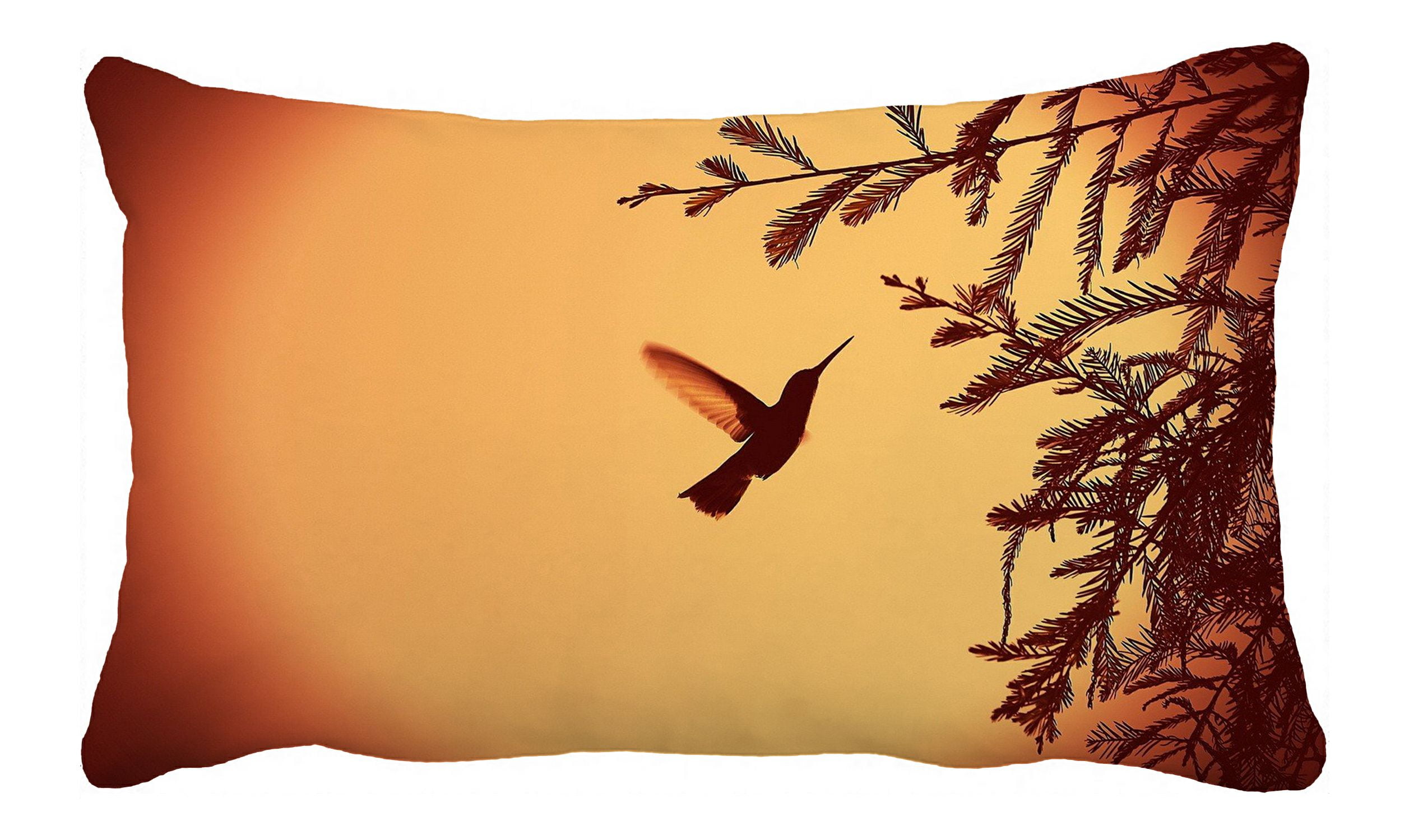 ZKGK Hummingbird Pillowcase Home Decor Pillow Cover Case Cushion Two