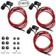 thumbnail image 2 of 3 Packs Earbud Headphones with Remote & Microphone, SourceTon In Ear Earphone Stereo Sound Noise Isolating Tangle Free, 2 of 5