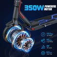 SANOPY 350 Electric Scooter for Adults, Top 15.5 MPH & 15 Miles Range
