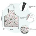 thumbnail image 7 of White Christmas Reindeer Pattern Kids Aprons for Girls and Boys,Adjustable Neck Strap Toddler Aprons for Kids Cooking Baking, 7 of 7