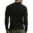 thumbnail image 3 of Mens Long Sleeve Cotton Henley Shirt, 3 of 3