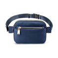 thumbnail image 1 of Riñonera para Mujer (Azul), Riñonera para Hombre, Impermeable con 3 Bolsillos con Cremallera, 1 of 5