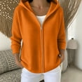 thumbnail image 2 of NSLGXD Hooded Zip up Knit Cardigan for Women Oversized Long Sleeve Solid Lightweight Sweater Jacket Casual Loose Fit Fall Winter Outerwear Tops S-3XL, 2 of 5