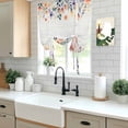 thumbnail image 5 of Pink Spring Floral Balloon Curtains 63 Inch Length for Living Room/Bedroom, Elegant Flowers Farmhouse Botanical Wooden Rod Pocket Privacy Door Curtains Decorative Tie Up Shade for Window 52"x63", 5 of 8