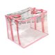 thumbnail image 5 of Organizador de almacenamiento de libros, estantería transparente fácil de mantenimiento, caja versátil de archivos de almacenamiento de archivos de Rosa, 5 of 9