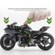 thumbnail image 5 of 1:9 Scale Kawasaki H2 Alloy Motorcycle Model Diecast Off-Road Autocycle Toys Carrying Lights-H2, 5 of 5