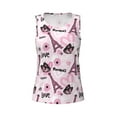 thumbnail image 3 of Picia Eiffel Tower and Butterflies Pattern Women's Workout Tank Top,Breathable Activewear,Slim Fit Athletic Top,Versatile Workout Moisture-wicking top-Small, 3 of 9