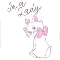 thumbnail image 2 of Girl's Aristocats I'm a Lady  Graphic Tee White X Large, 2 of 4