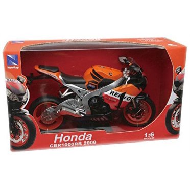 2009 Honda CBR1000RR Repsol 1:6 Scale Diecast Motorcycle Model - Orange Sports Bike Replica