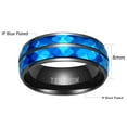 thumbnail image 7 of Ringheart Couple Rings Matching Rings 1.5ct Blue CZ Womens Wedding Ring Sets Wedding Bands, 7 of 7