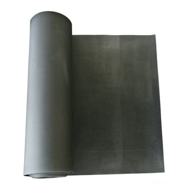 Rubber-Cal "Super-Grip Scraper" Rubber Runner Mats - 3/16 in x 4 ft x 20 ft - Black Traction Mat