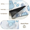 thumbnail image 2 of Blue Conch Coastal Bathroom Rug Washable 2x3 Entryway Rug Non Slip Shell Nautical Summer Beach Botanical Front Door Mat Low Pile Indoor Doormat Throw Floor Carpet for Kitchen Bedroom Entrance, 2 of 8