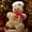 Beige Gingerbread Chef, variant on Phantoscope Christmas Series Decorative Gingerbread Earmuffs Snowman Polyester Decorative Pillow,white,18 x 12 inch