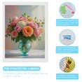 thumbnail image 3 of Diamond Art Kit for Adults, Pastel Rose Bouquet In Glass Vase Diamond Painting for Adults Beginners, 5D DIY Diamond Art Painting Kits, Colorful Diamond Painting Craft for Home Decor 12x16, 3 of 7