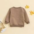 thumbnail image 4 of Byoo Toddler Boys Solid Sweatshirts Long Sleeve Crew Neck Pullover Tops with Pocket Cozy Comfort Shirt for Kids, 4 of 6